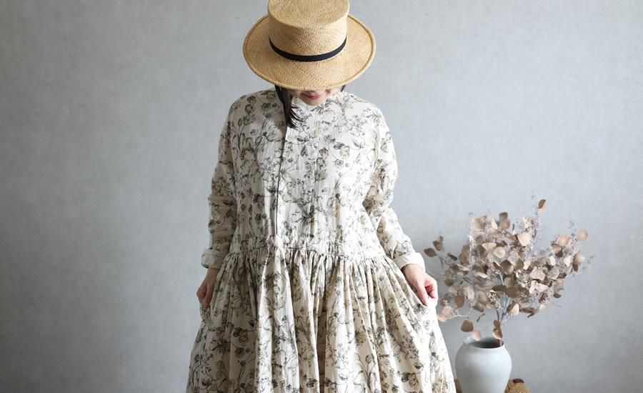 veritecoeur vc-2121 フラワープリントワンピース Veritecoeur(ヴェリテクール)【2020ss新作】フラワープリント