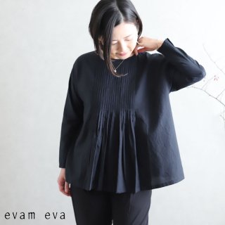 evam eva( ) եץ꡼ĥץ륪С / fine pleats pullover black(90) E201T073