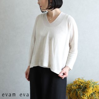 evam eva( )2020ss ͥ󥭥ץץ륪С / linen cupro pullover antique white(04) E201K105