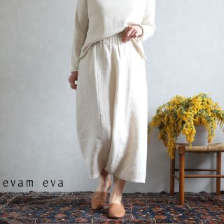 evam eva(エヴァム エヴァ) vie【2020ss新作】イージー サルエルパンツ / easy sarrouel pants antique white(04)  V201T938