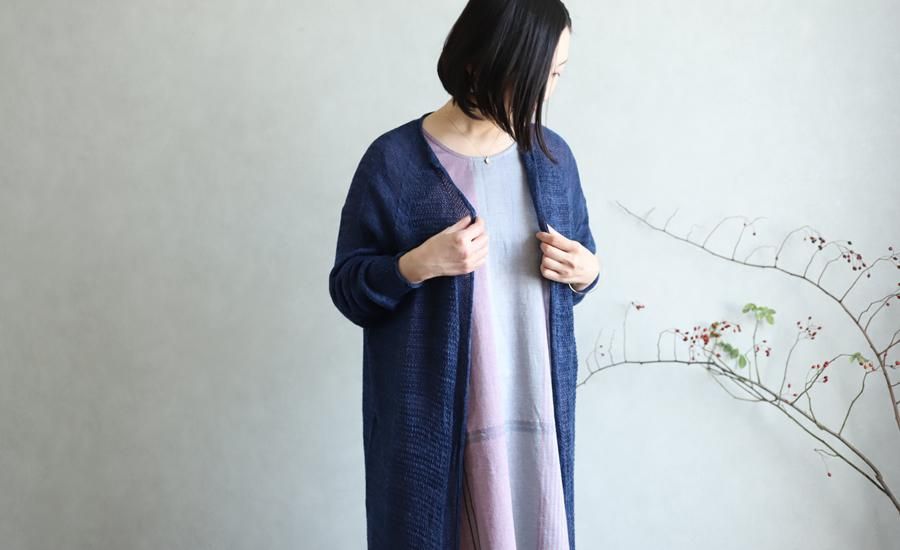 専用です！タマキニイメtamaki niimeCA knit ロング　麻カニット tamaki niime(タマキ ニイメ) 玉木新雌 only one あさ CA knit