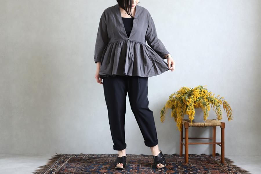 evam eva(エヴァム エヴァ)【2020ss新作】ギャザーカーディガン