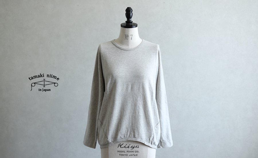 tamaki niime 玉木新雌 タマキニイメ maru T LONG SLEEVES（マルT 長袖 