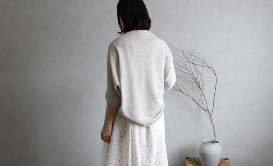 未使用★evam eva★ドライシルク　ボレロ　羽織り　絹 未使用☆evam eva☆ドライシルク ボレロ 羽織り 絹 - メルカリ