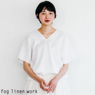 fog linen work(եͥ) 2020ssۥ֥ ȥå ۥ磻 / ABRIL TOP WHITE ȥ˥ ͥ LWA200-19
