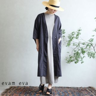 evam eva( )2020ss åȥɥӡ  / cutdobby robe stone gray(86)  E201T166