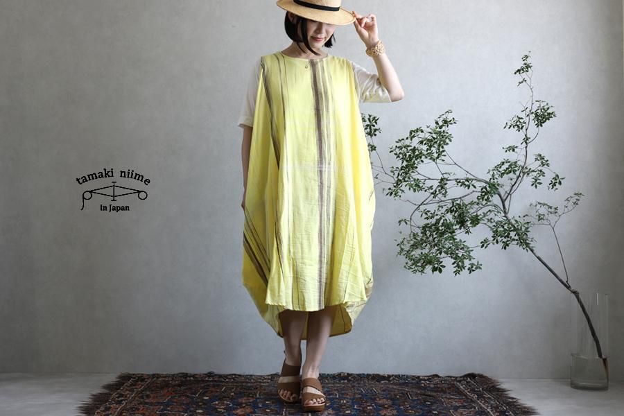 tamaki niime ターコイズ コットン　タイト tamaki niime (タマキ ニイメ) wide pants (ワイドパンツ