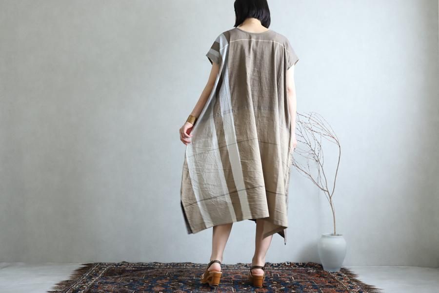 tamaki niime 玉木新雌 only one fuwa-T long 丸首(前後無し) cotton