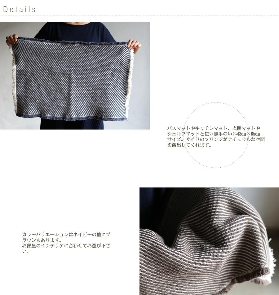 kontex コンテックス SURF サーフ マットM ネイビー/ブラウン 今治