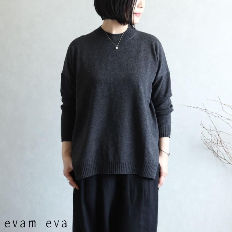 新作揃え evam eva(エヴァム エヴァ) 【2020aw新作】ウールプルオーバー トップス