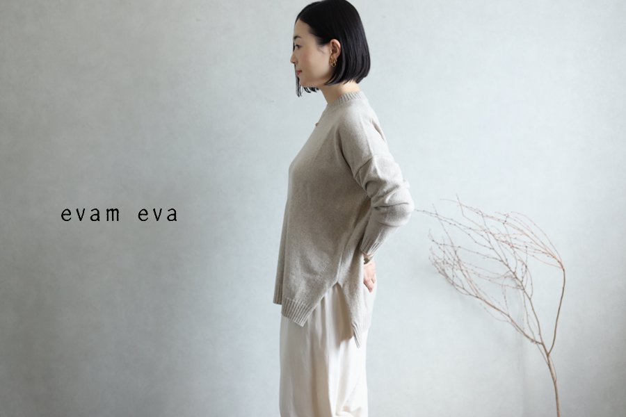 evam eva(エヴァム エヴァ) 【2020aw新作】ウールプルオーバー / wool ...