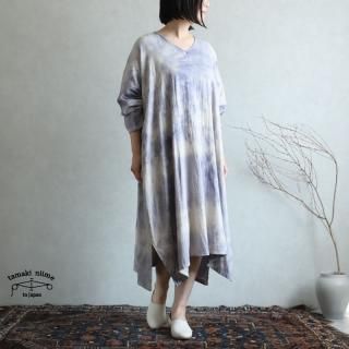 ワンピース　タマキニイメ　染あそび tamaki niime(タマキ ニイメ) 玉木新雌 only one 染めあそび