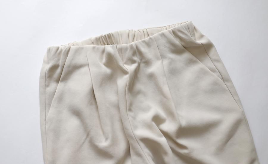 evam eva(エヴァム エヴァ) 【2020aw新作】コットンナロー タック