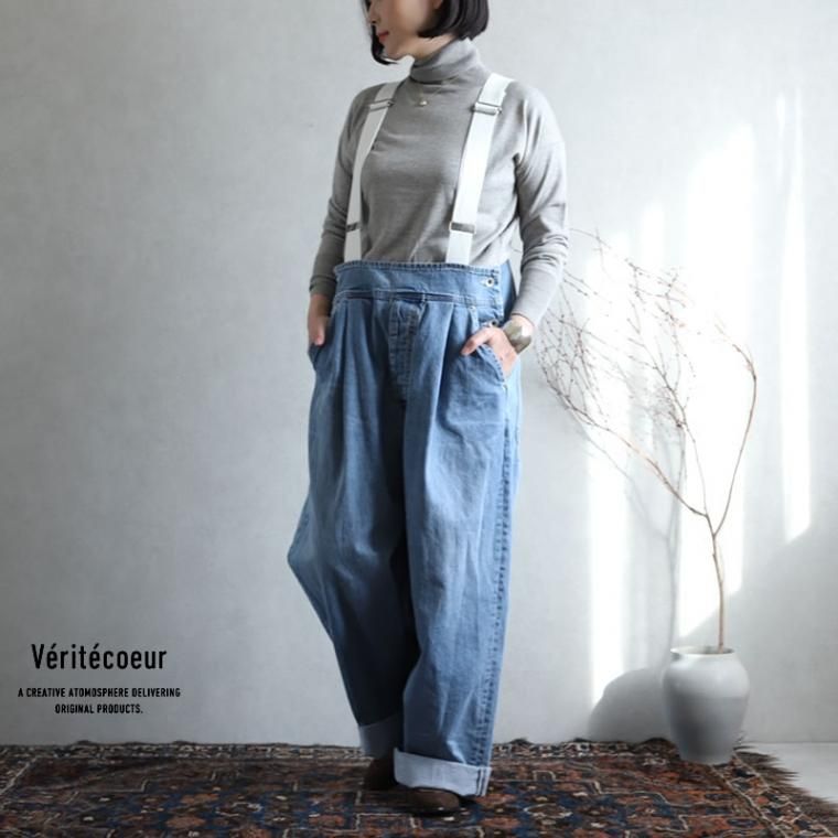 VeritecoeurヴェリテクールAW新作オーバーオール DENIM