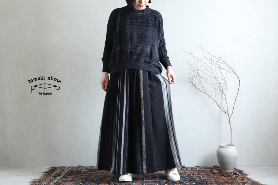 tamaki niime(タマキ ニイメ) 玉木新雌 wide pants LONG wool70