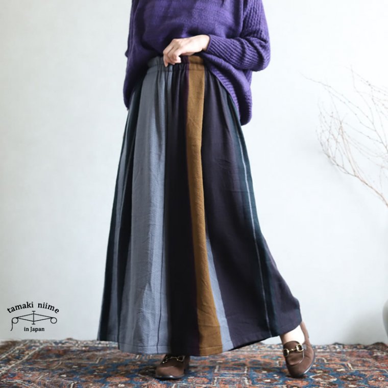 tamaki niime(タマキ ニイメ) 玉木新雌 wide pants LONG wool70