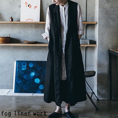 fog linen work(フォグリネンワーク) 【2020aw新作】メーリ ジレ 