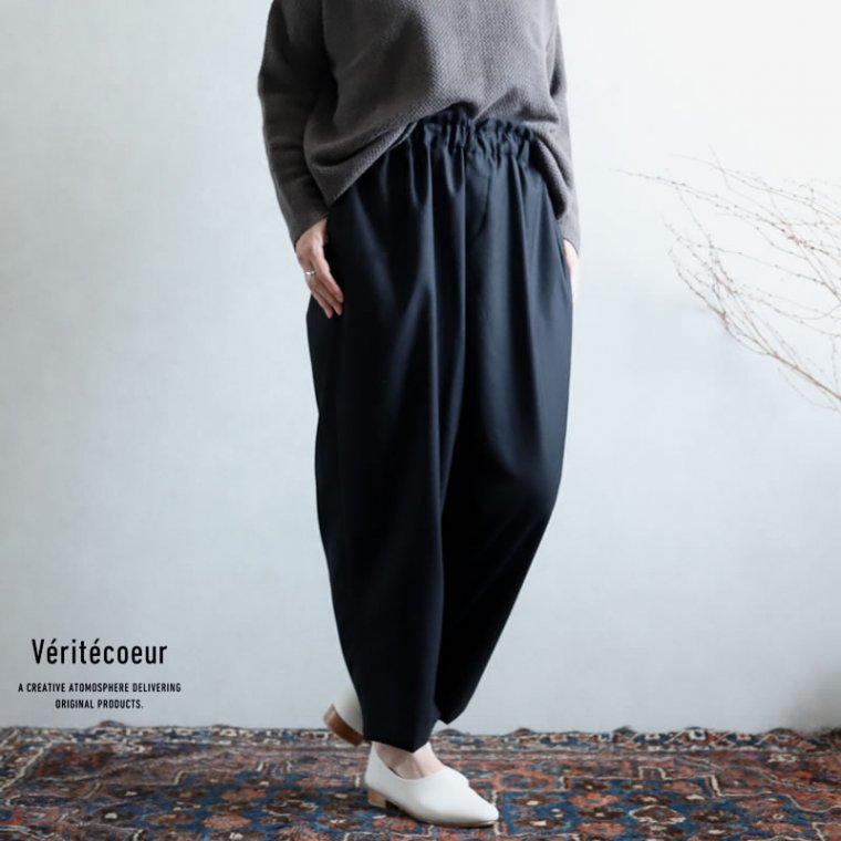 Veritecoeur(ヴェリテクール)【2020AW新作】ウール混パンツ BLACK / VC ...