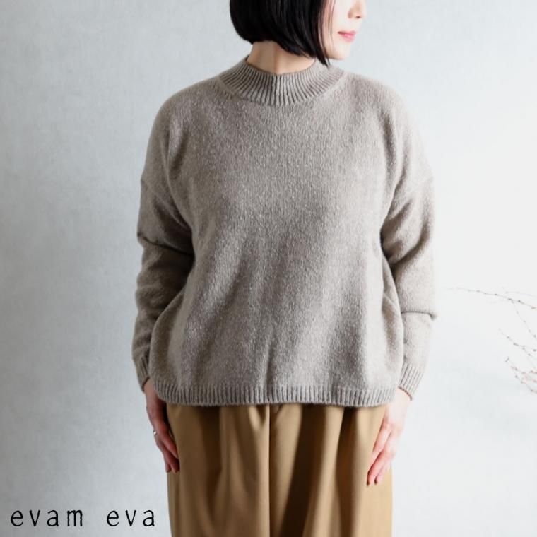evam eva(エヴァム エヴァ) 【2020aw新作】ソフトカシミヤ プル