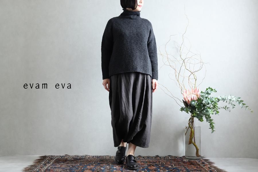 evam eva(エヴァム エヴァ) 【2020aw新作】ローゲージ タートルネック