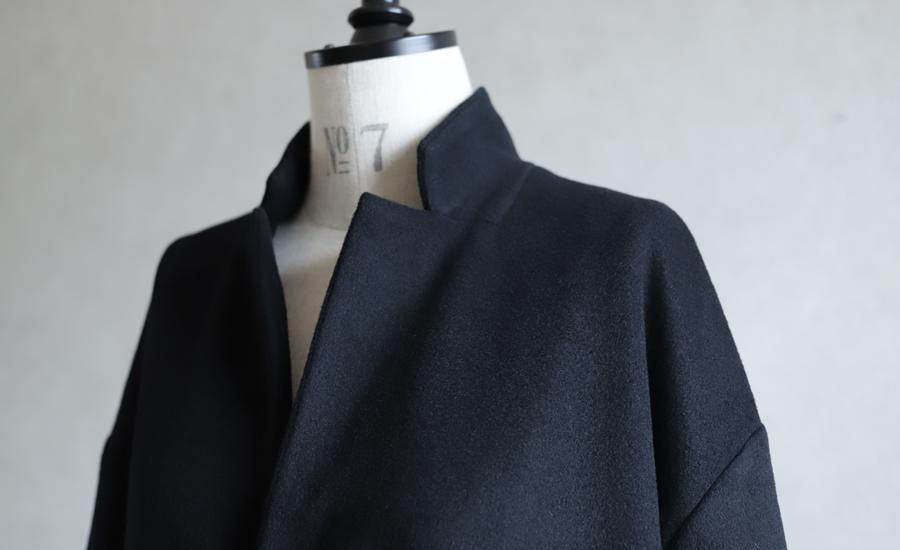 新品 Veritecoeur ウールカシミヤコートBLACK VC-2236