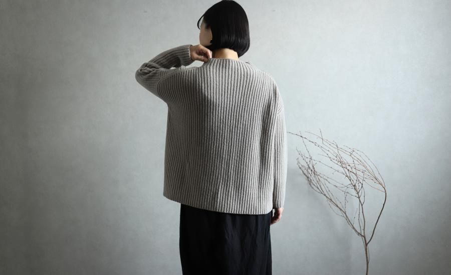 evam eva(エヴァム エヴァ) 【2020aw新作】ソフトウールハイネックプル