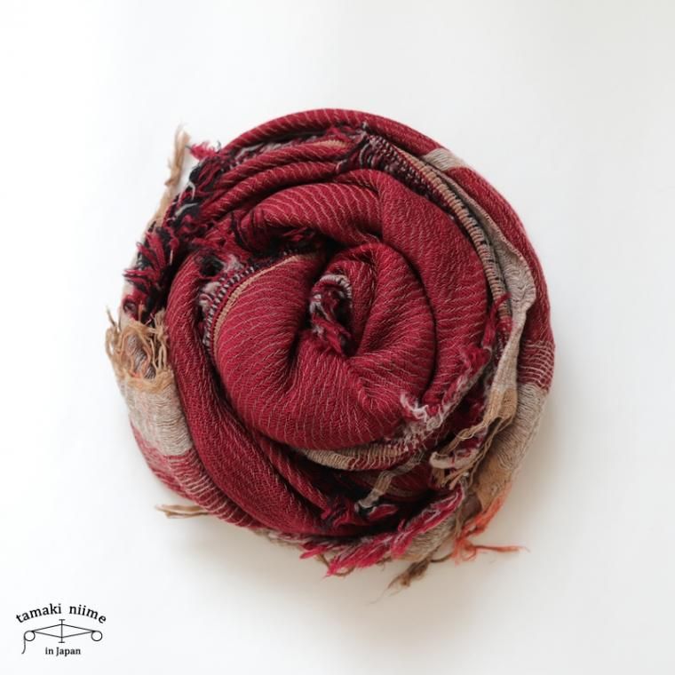 tamaki niime ڿ roots shawl wool middle 롼ĥ硼 70 åȥ30 ߥɥ륵