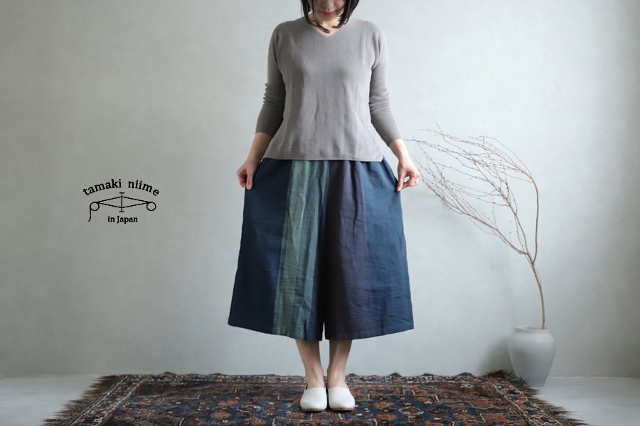 Tamaki Niime(タマキ ニイメ) 玉木新雌 Wide Pants LONG Wool70