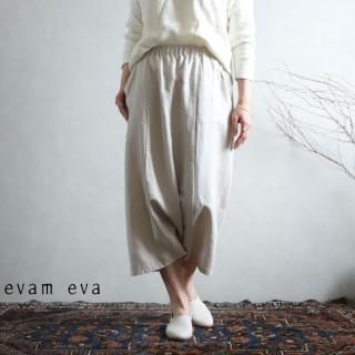 evam eva(エヴァム エヴァ) vie【2021ss新作】ライジングリネン サルエルパンツ / raising linen sarrouel pants ecru(11) V211T919
