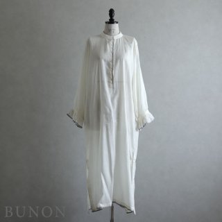 BUNON(֥Υ)2021SSKhadi Cotton Silk Embroidery Dress / ֥꡼ ɥ쥹  եۥ磻 BN5016