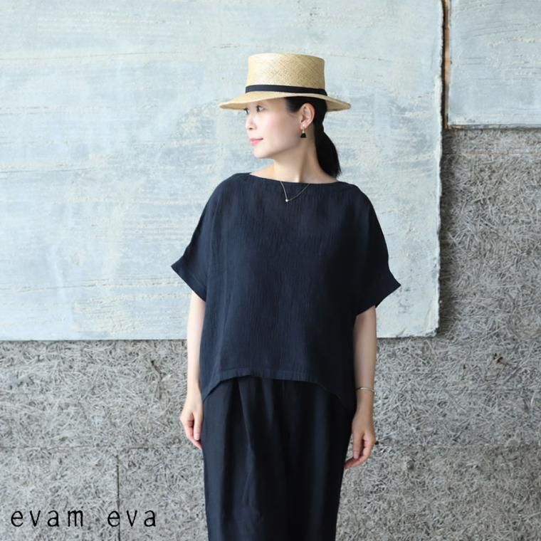 evam eva(エヴァム エヴァ) 【2021ss新作】リネンボイルプルオーバー
