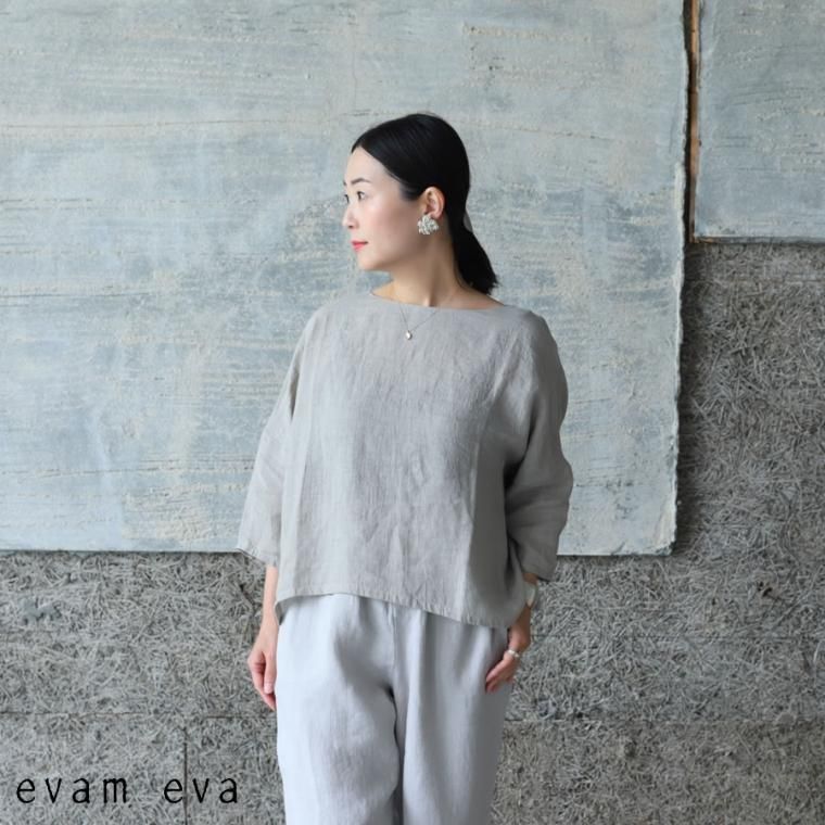 evam eva(エヴァム エヴァ) 【2021ss新作】リネンプルオーバー / linen ...