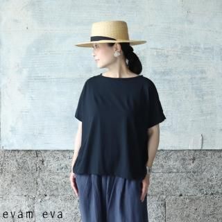 evam eva( ) 2021ssۥåȥ硼ȥ꡼ ץ륪С / cut&sew short sleeve pullover sumi (98) E211C138