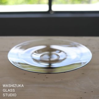 鷲塚貴紀 WASHIZUKA GLASS STUDIO smoke plate 260（26cm）