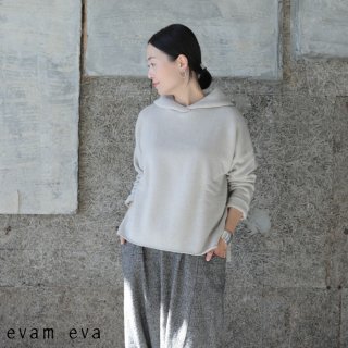 evam eva(エヴァム エヴァ) 【2021aw新作】ウールパイルパーカー / wool pile parka ivory(05) V213K924