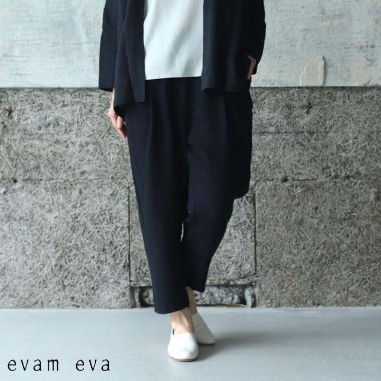 evam eva(エヴァム エヴァ) 【2021aw新作】リネンタックパンツ / linen