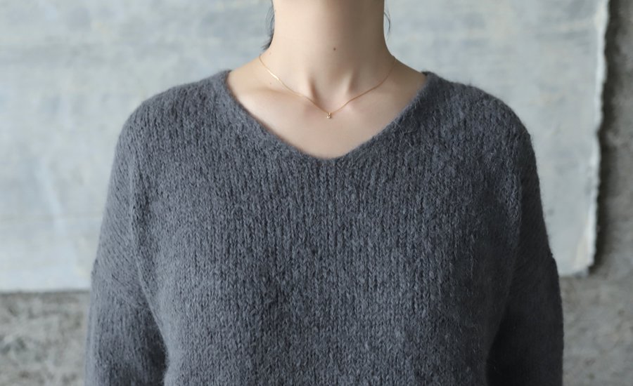 evam eva alpaca wool v neck pullover