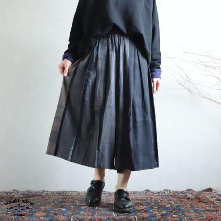 tamaki niime 玉木新雌 only one wide pants SHORT cotton100% WPS13