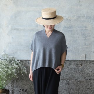 evam eva( ) 2022ss ͥ ץ ץ륪С / linen cupro pullover dove gray(84) E221K121