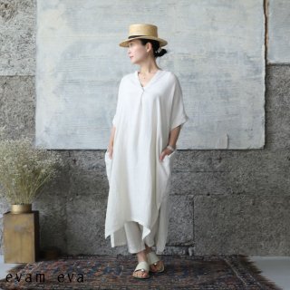 evam eva( ) 2022ssۥͥԡ / linen one-piece ecru(11) E221T167