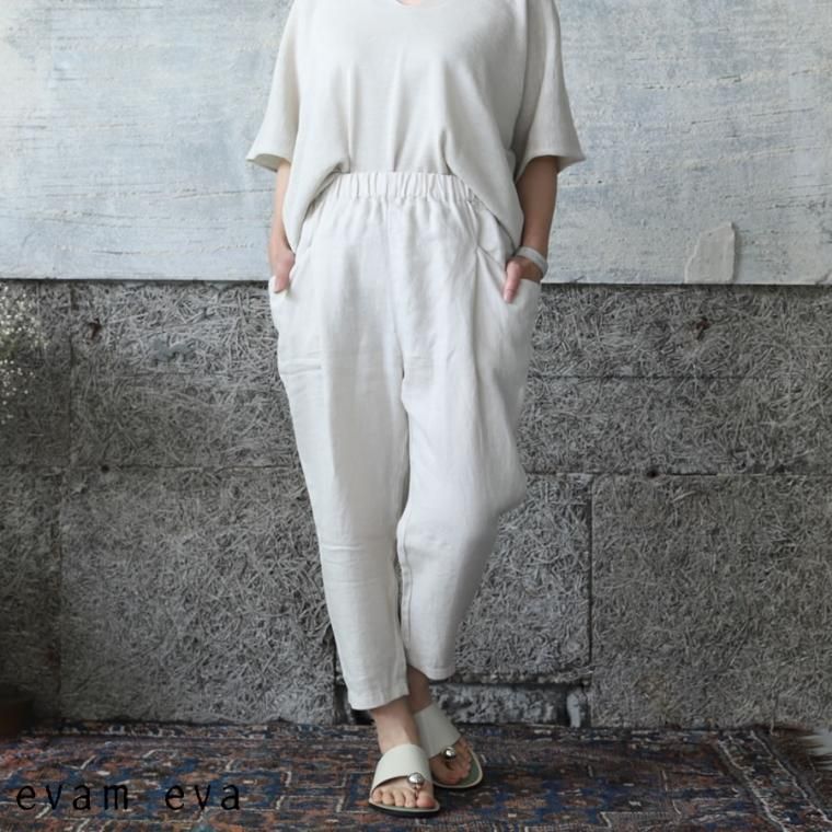 2022SS evam eva linen wrap pants 1 日本製