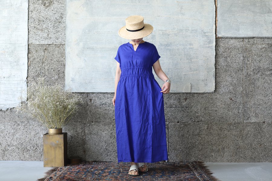 fog linen work リネンデニム ワンピース チュニック リトアニア製