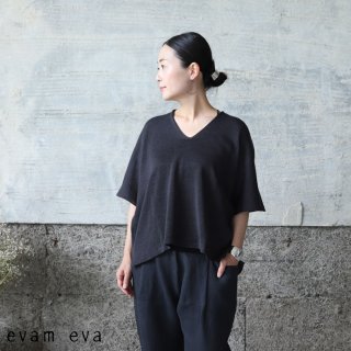 evam eva( ) 2022ss ɥ饤åȥ ץ륪С / dry cotton pullover sumi(98) E221K156