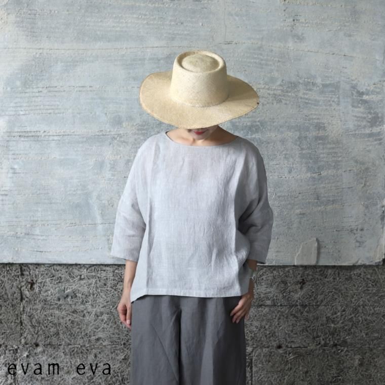 evam eva(エヴァム エヴァ) 【2022ss新作】 リネン プルオーバー