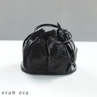 evam eva(エヴァム エヴァ) ドローストリング ミニバッグ / drawstring mini bag black E221Z152
