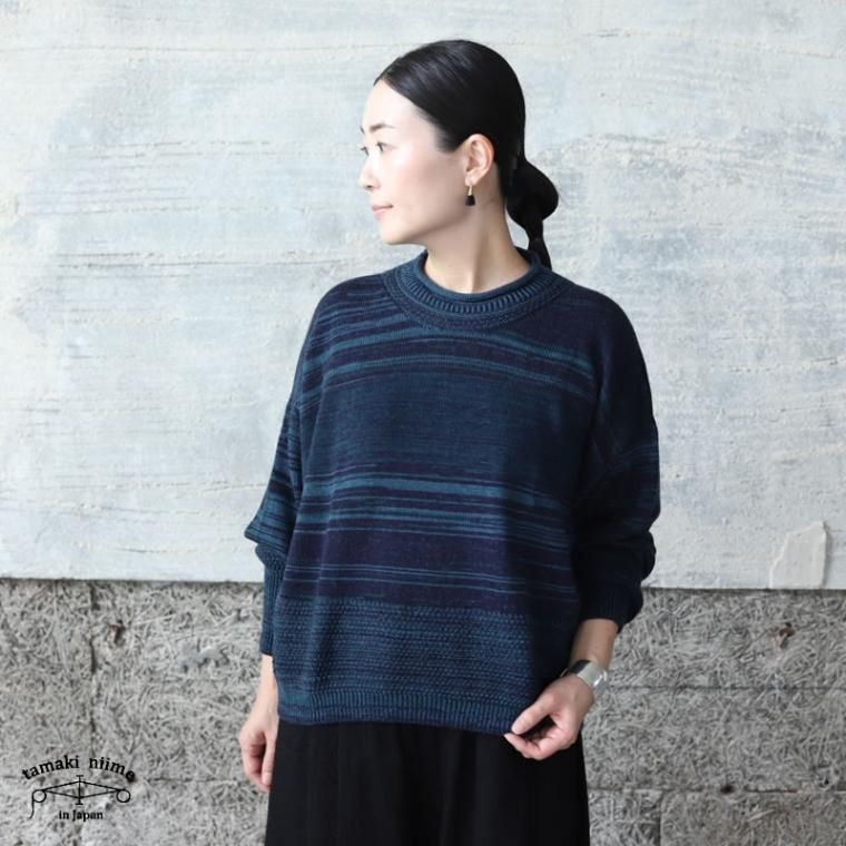 tamaki niime(タマキ ニイメ) 玉木新雌 only one PO knit グリ 03