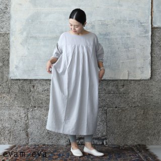 evam eva( )  åȥ 륯 ԡ / cotton silk one-piece light gray(82) E223T116