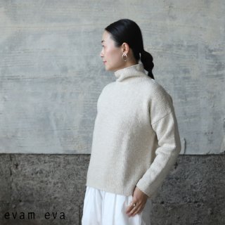 evam eva( ) 2022awۥ륯  ȥͥå / silk wool turtleneck ecru(11) E223K093