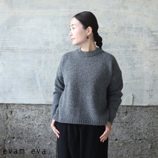 evam eva( ) 2022awۥ 륯 ץ륪С / wool silk pullover gray(80) E223K202