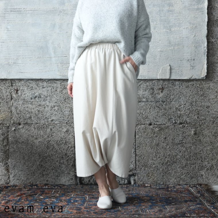 evam eva / flannel cotton sarrouel pants